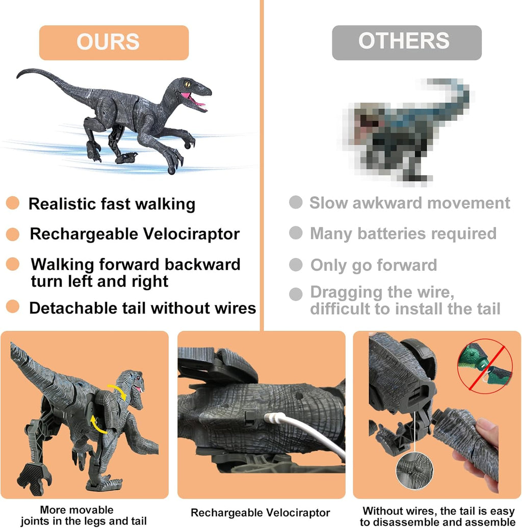⏰Kids' Gifts 💥 Remote Control Dinosaur Jurassic T Rex Toys for Boys Electronic RC Spray Raptor Walking Roaring Tyrannosaurus Rex Realistic 18.1" Rechargeable Birthday Gift for Kids Girls 3 4 5 6 7