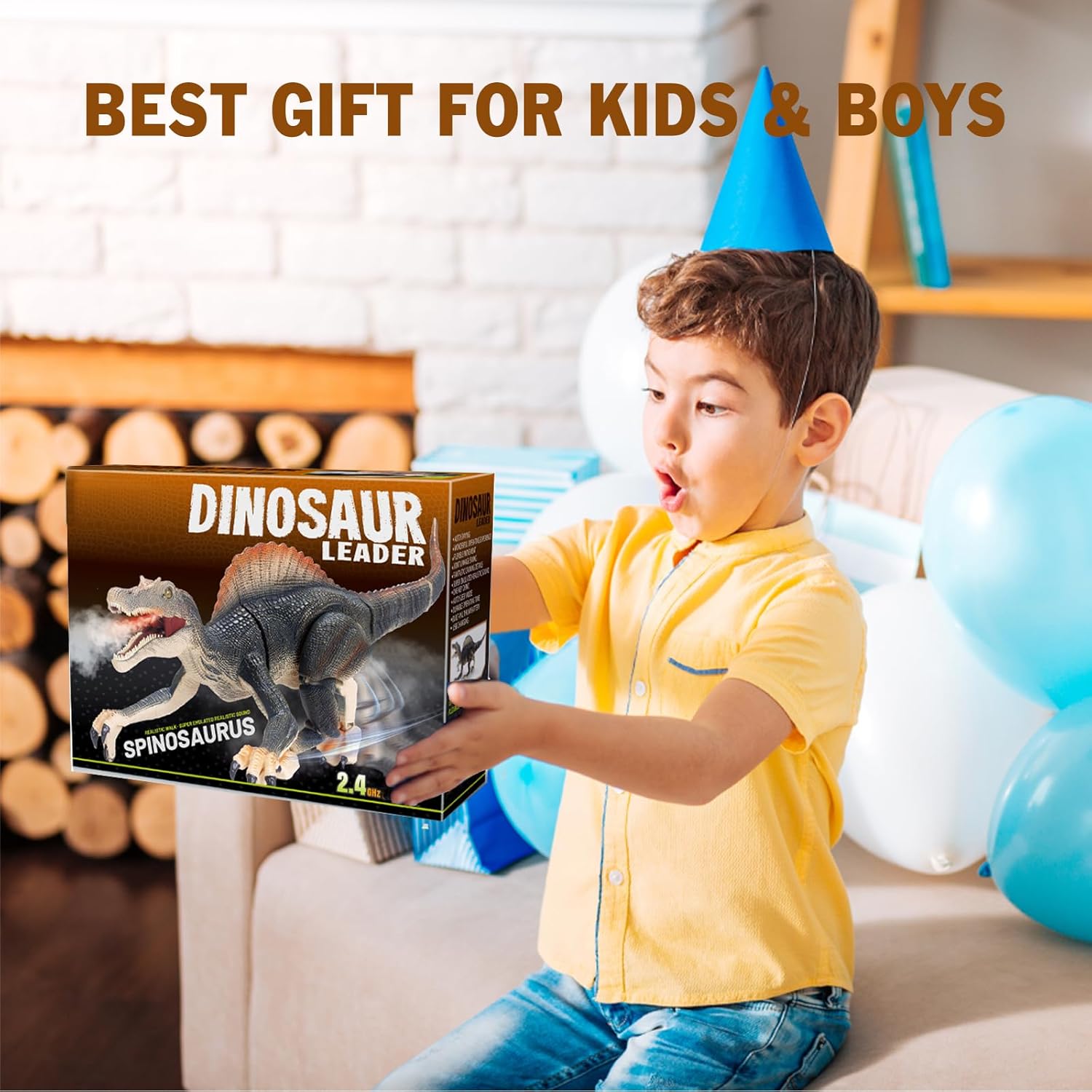⏰Kids' Gifts 💥 Remote Control Dinosaur Jurassic T Rex Toys for Boys Electronic RC Spray Raptor Walking Roaring Tyrannosaurus Rex Realistic 18.1" Rechargeable Birthday Gift for Kids Girls 3 4 5 6 7