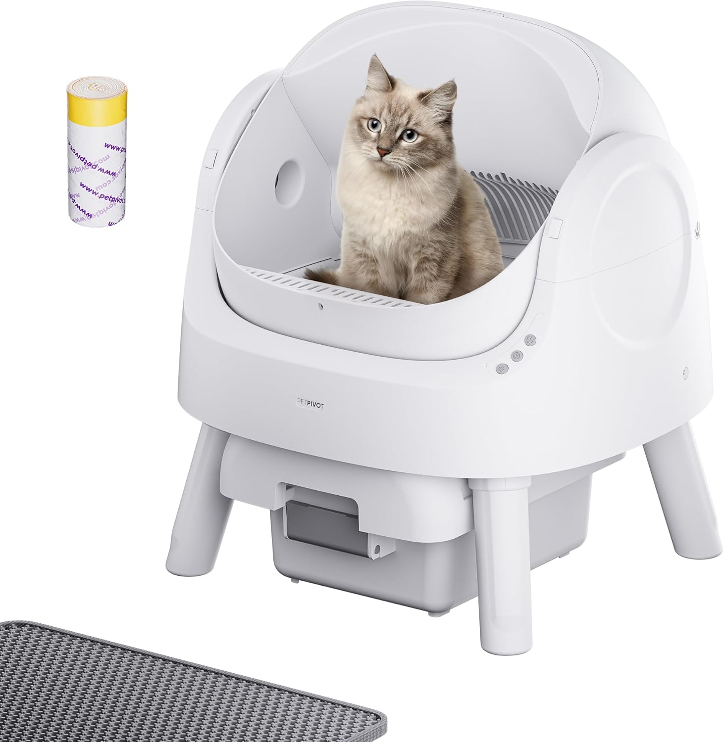 ⏰ Clearance ends in 24 hours! 💥 Autoscooper 11 Open-Top Self Cleaning Cat Litter Box, Automatic Cat Litter Box for Multiple Cats with Trash Bags and Litter Mat Included